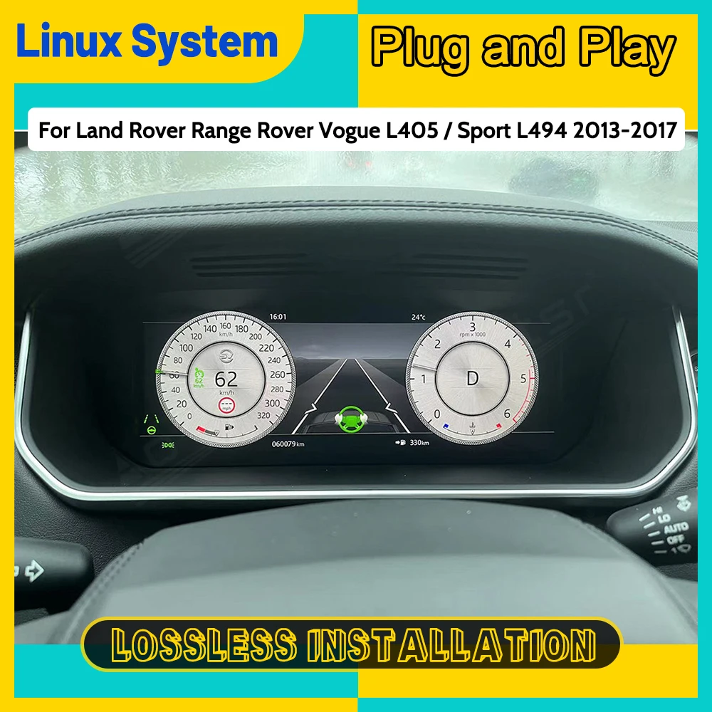 Land Rover Range Rover Vogue için L405/spor L494 2013-2017 LCD dijital küme GPS navigasyon araba enstrüman pano ekran