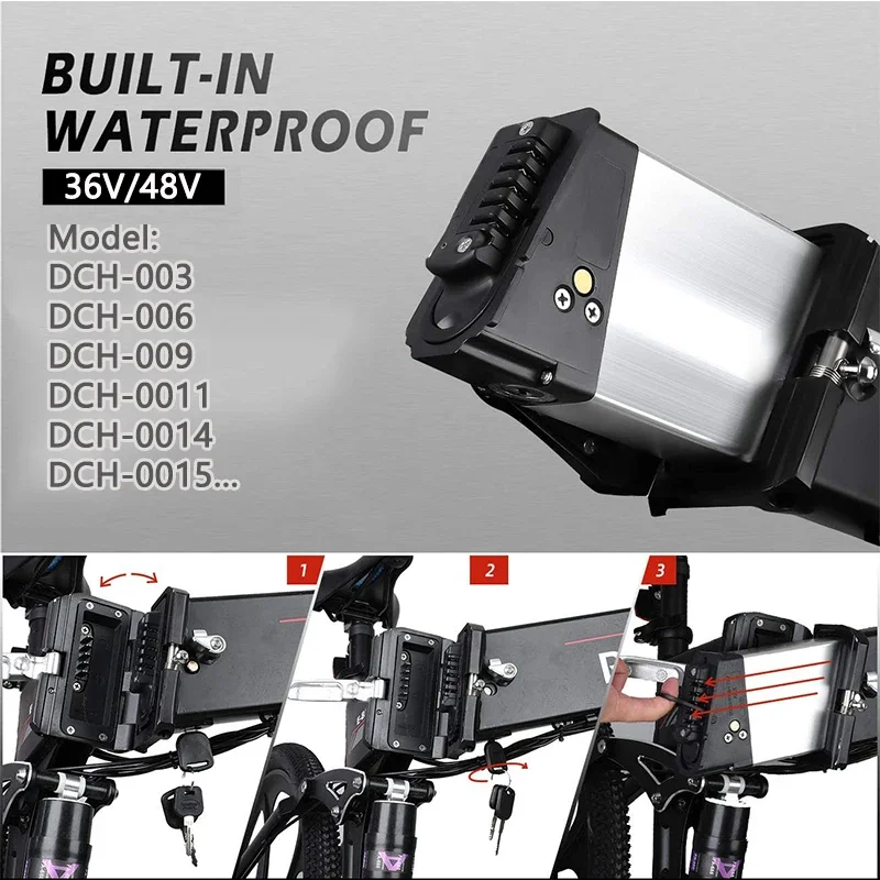 36 В 48 7 8 Ач 10 17 5 15 аккумулятор для электрического велосипеда DCH электрический
