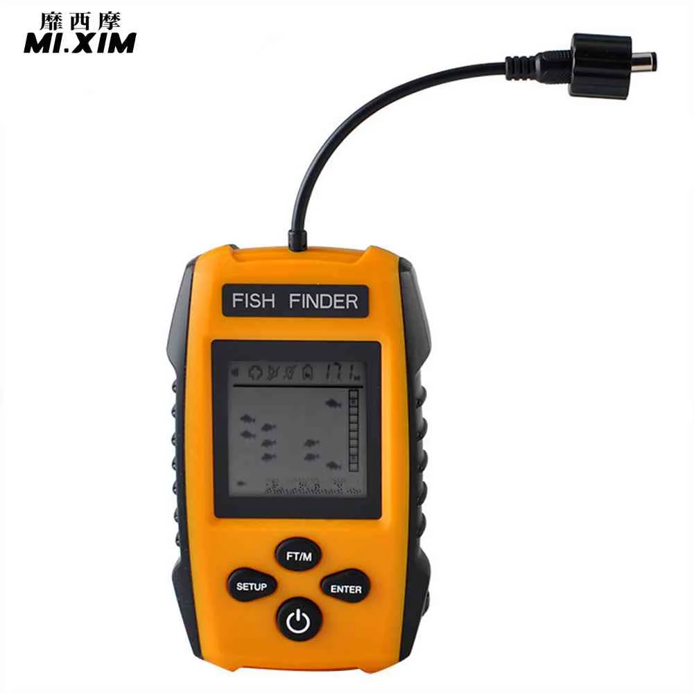 

Wired Portable Fish Finder Echo-Sounder 100M Water Depth Detection LCD Sonar Fish Finder for Carp Fishing Tool