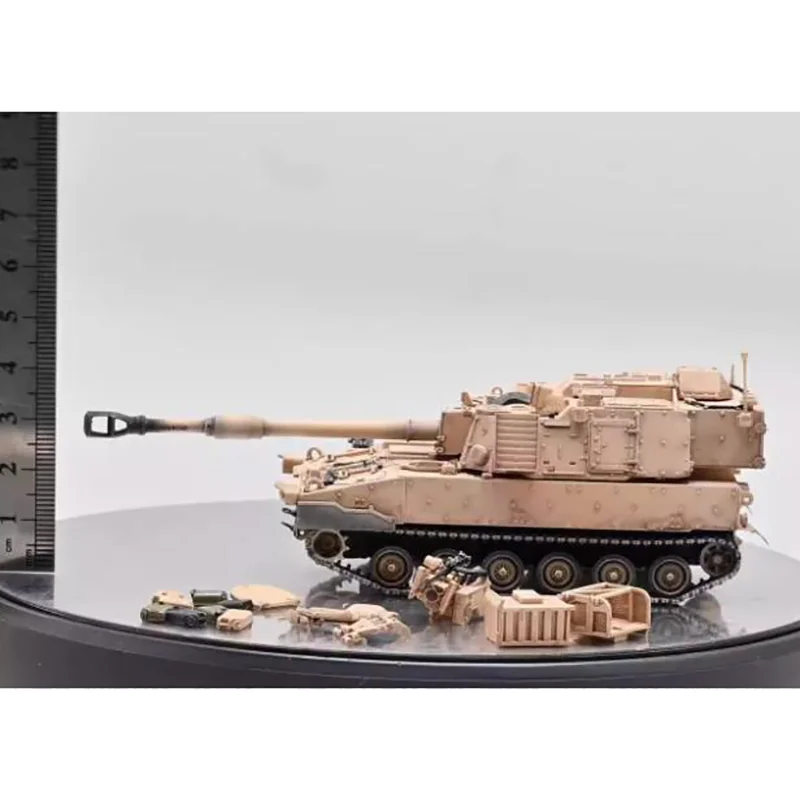 Литая под давлением модель военного танка SANRONG в масштабе 1/72 игрушка S72025 M109A7