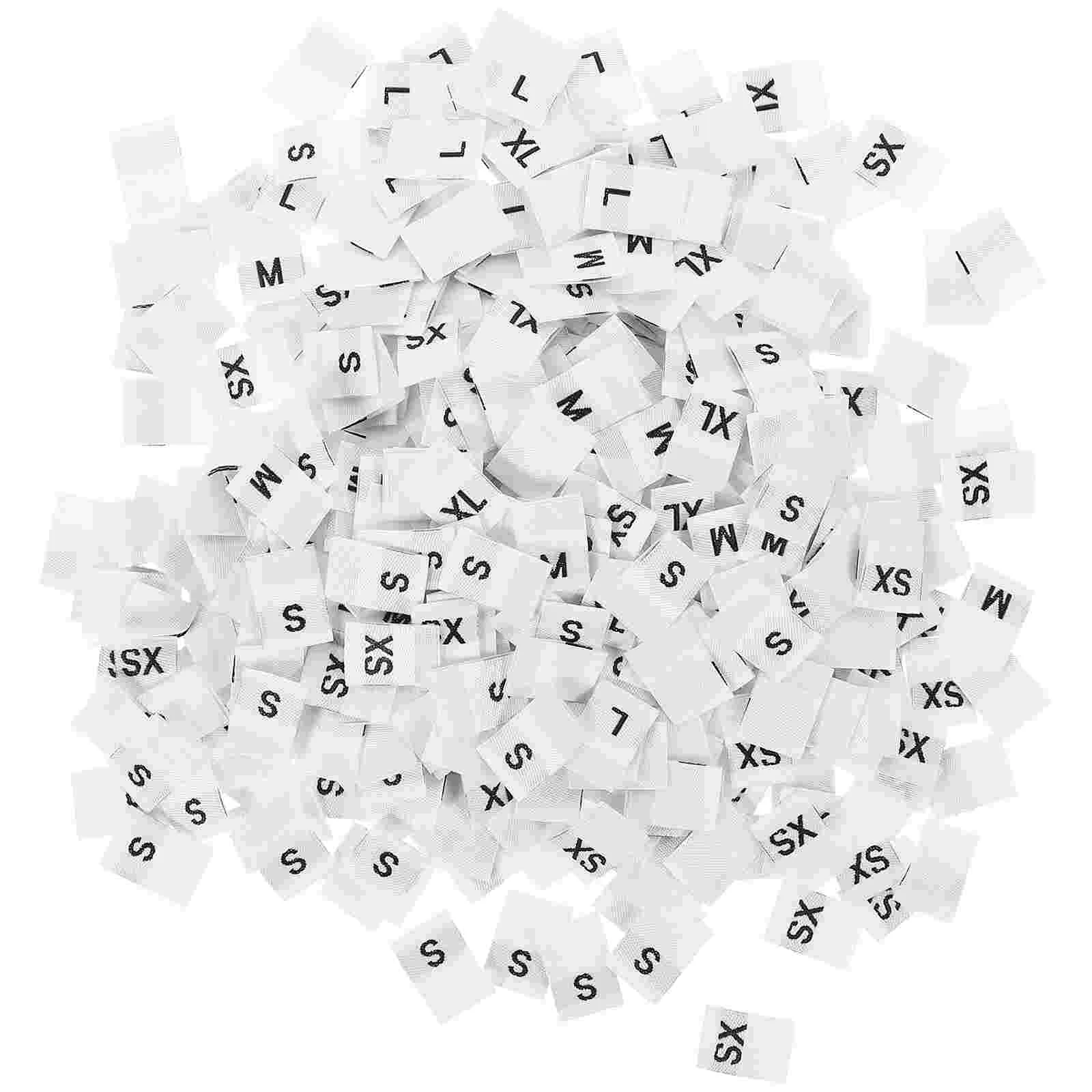 

400 PCS Sticker Para Uñas Folded Labels Clothing Size Garments Child Clothes Cut Sew