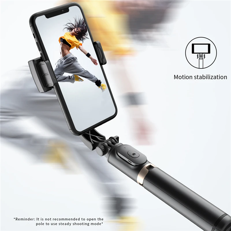 FGCLSY 2023 New Gimbal Stabilizer Selfie Stick Wireless Foldable Tripod with Bluetooth Shutter Monopod for IOS Android images - 6