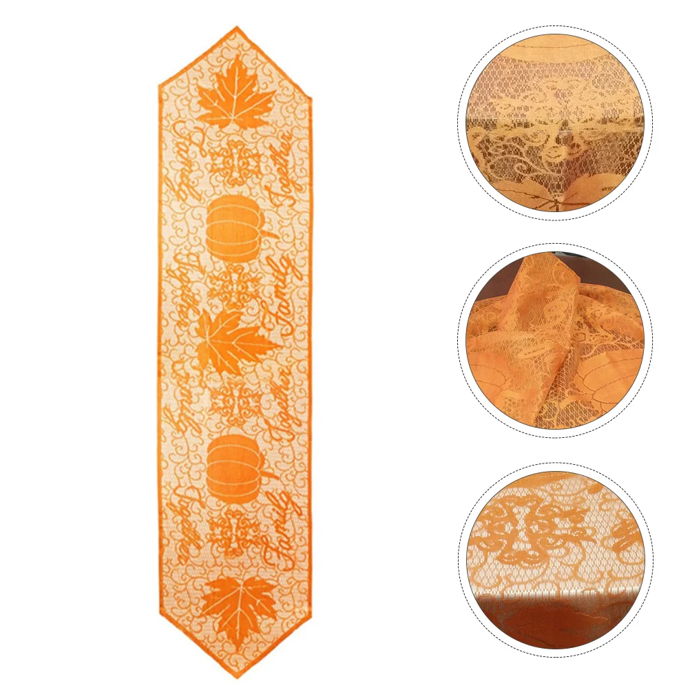 Дорожка для стола с кленовым листом узор на День Благодарения чехлы скатерти