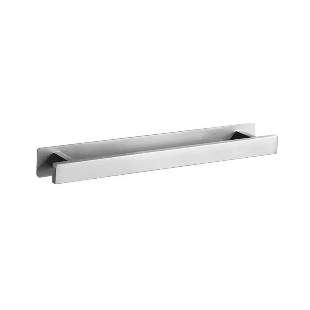 

Towel Rack Self-Adhesive No Drilling 304 Stainless Steel Vertically Wall Mounted Guest Towel Holder Clothing Wardrobe Storage