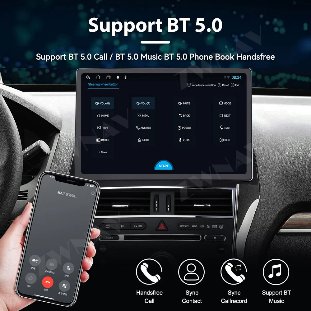 8-ядерный Carplay для Ford Explorer 2011-2018 автомобильный мультимедийный плеер 64G/128G 13 3