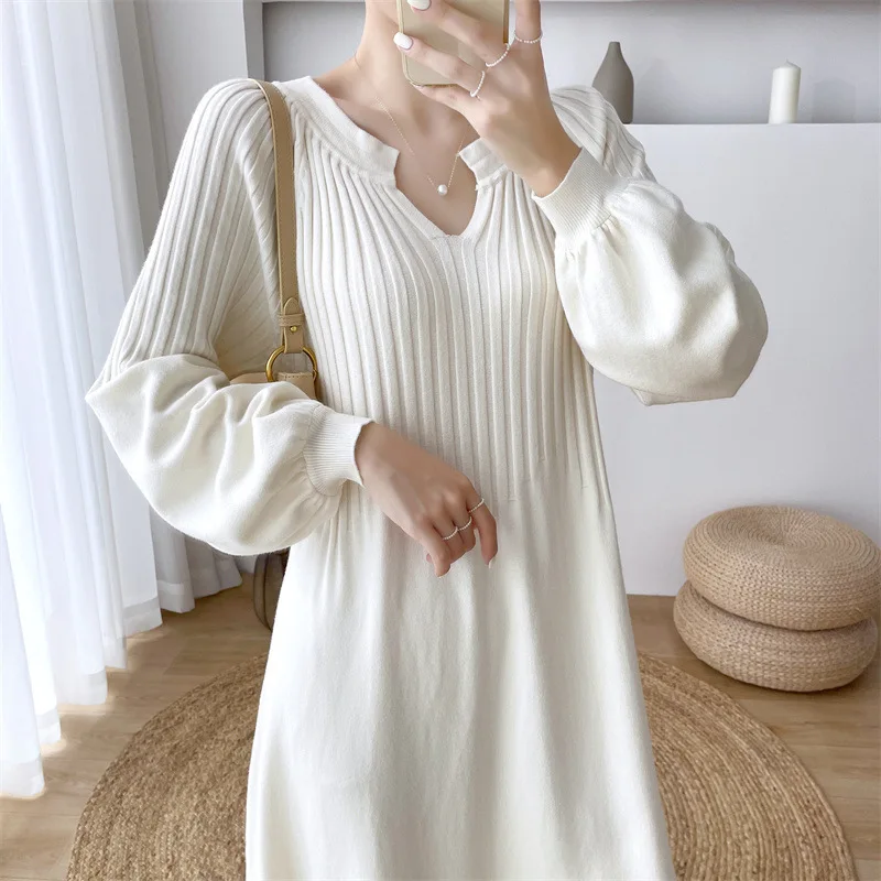 Autumn Winter Thick Knitted Maternity Women Clothes Long Sweaters Loose Dress Clothes for Pregnant Women Chic Ins Pregnancy
