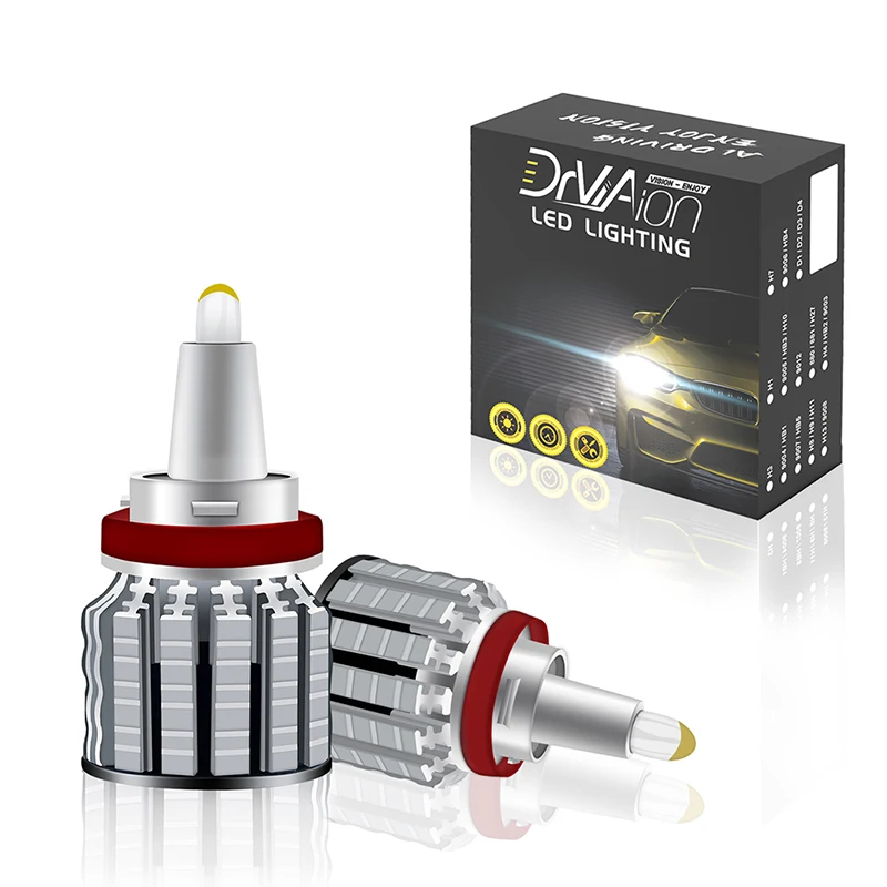 

Super Bright 120W H8/9/11 Canbus LED Car Headlight Bulbs 25000LM Auto Lamp 12V