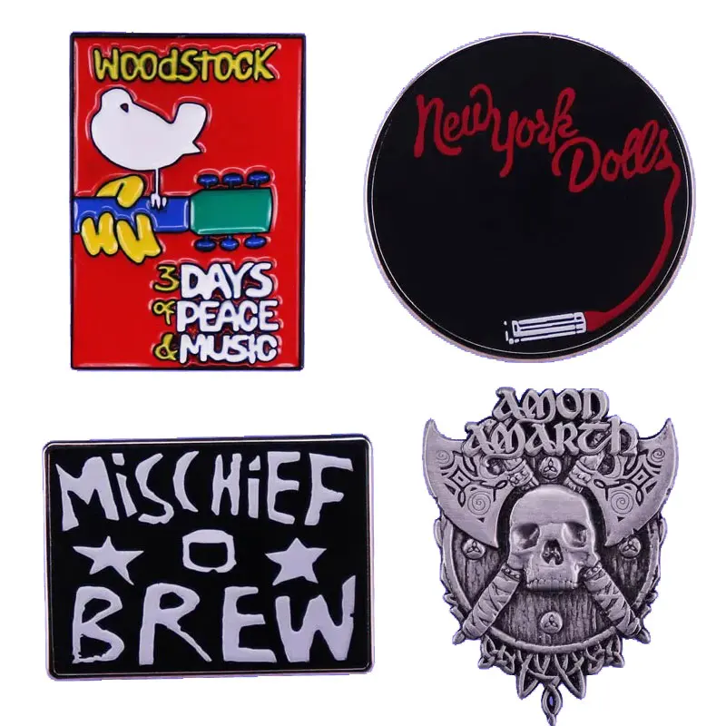 

Ballad Punk Band Music Festival Badge Metal Brooch Accessories Hat Hoodie Backpack Decoration Pin Rock Band Fans Gift
