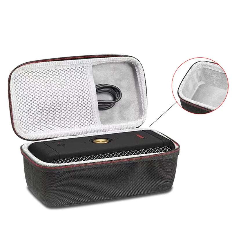 

1 Pcs Outdoor Portable Travel Case Storage Bag Dust-proof Black Carrying Box For-MARSHALL EMBERTON Speaker Case