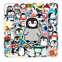 103050pcs cartoon penguin animal cute creative doodle sticker refrigerator luggage skateboard laptop computer wholesale