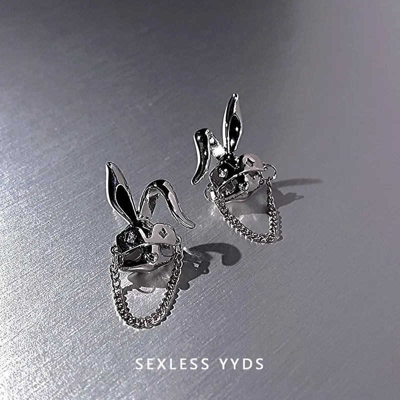 

Металлические серьги в виде кролика в стиле киберпанк для женщин, праздничные подарки, корейские аксессуары в стиле хип-хоп для молодых дев...
