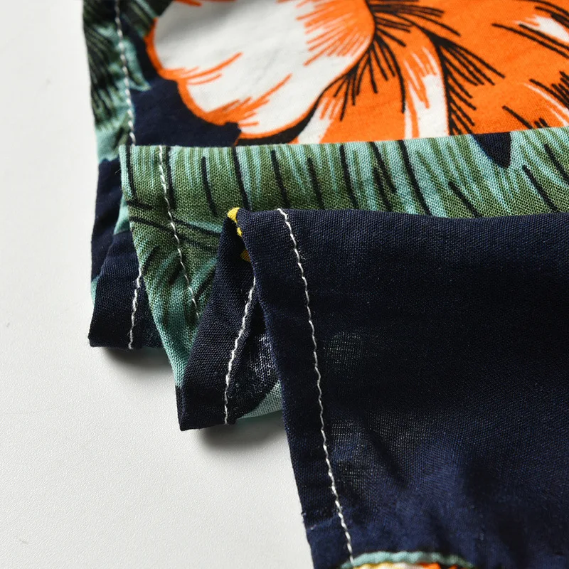 New Summer Cotton Baby Boys Clothing Set Shirt+Shorts Children 2pcs Set Outwear Hawaiian 2 4 6 Years Toddler Kids Beach Outfit