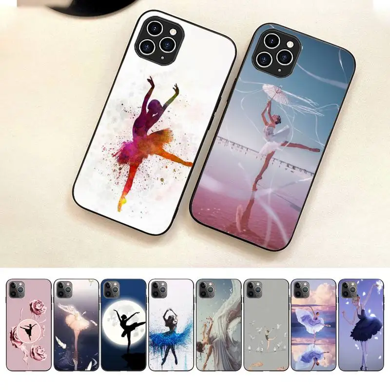 

Ballerina Ballet Dancing Phone Case For Iphone 7 8 Plus X Xr Xs 11 12 13 14 Se2020 Mini Pro Max Mobile Iphones Case