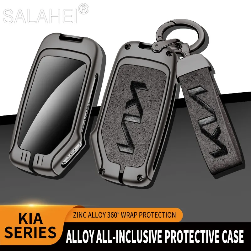 

Zinc Alloy Car Remote Key Fob Cover Case Shell For Kia Ceed Cerato Forte Niro Seltos Sorento Soul Sportage Telluride Accessories