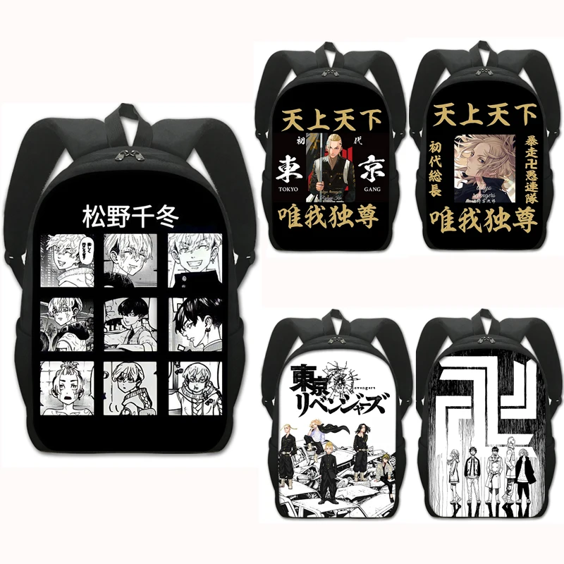 

Anime Tokyo Revengers Backpack Children School Bags for Teenager Sano Manjiro Mikey Book Bag Hanagaki Takemichi Backpack Bag