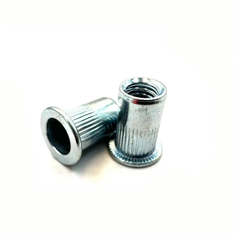 10/20pcs M3 M4 M5 M6 M8 304 Stainless Steel Carbon Aluminum Flat Head Blind Rivet Nut Insert Rivnut Nutsert for Screw Bolt - купить по