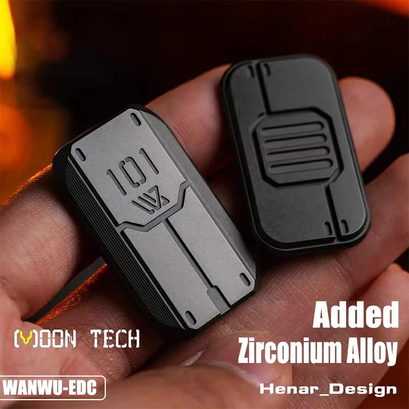WANWU EDC фиджет-слайдер, реактивная Броня, защита, вольфрам, медь, поверхность Луны, потертая керамика, технология для повседневного использования, игрушка для декомпрессии для взрослых