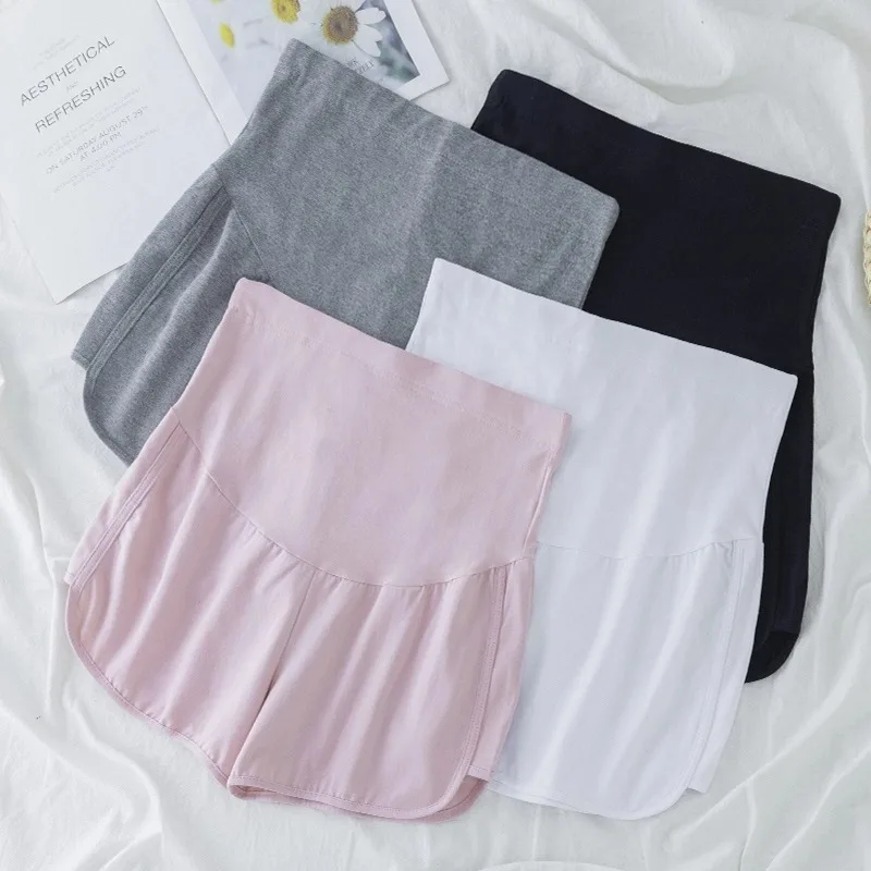 

8277# Summer Cotton Maternity Casual Shorts Hot Adjustable Belly Shorts Clothes for Pregnant Women Loose Pregnancy Home Sleep