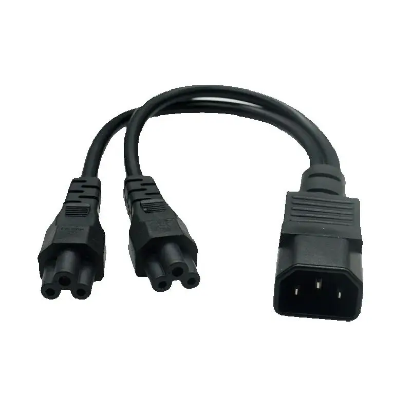 30 СМ Кабель-сплиттер Power Y-типа одинарный IEC 320 C14 штекер на двойной C5 женский