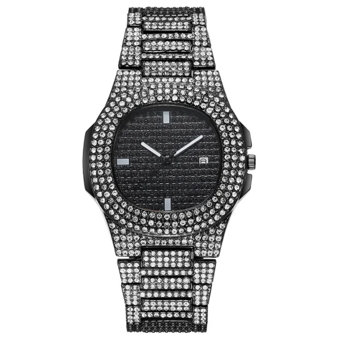 Luxury Full Crystal Watch Fashion Watches for Woman Quartz Analog Wriistwatch with Calendar Кварцевый аналог часов