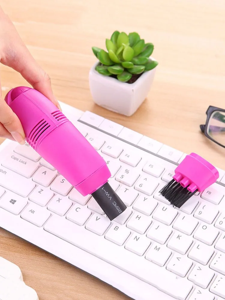 

Keyboard Vacuum Cleaner Portable Mini Handheld USB Computer Cleaners Keyboard Brush Three Heads Detachable PC Cleaning Kit Tool