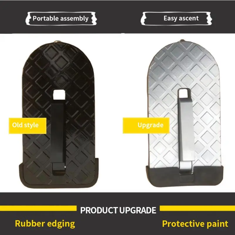 

5Color Car Roof Rack Step Foldable Car Door Step Multifunction Universal Hook Auxiliary Foot Pedal Aluminium Alloy Safety Hammer