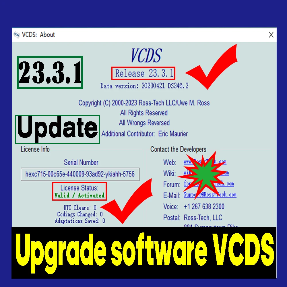 

UPDATE SOFTWARE VCDS VAG COM OBD2 Scanner VCDS HEX V2 USB Interface FOR VW AUDI Skoda Seat Unlimited VINs Atmega162 Multilingual