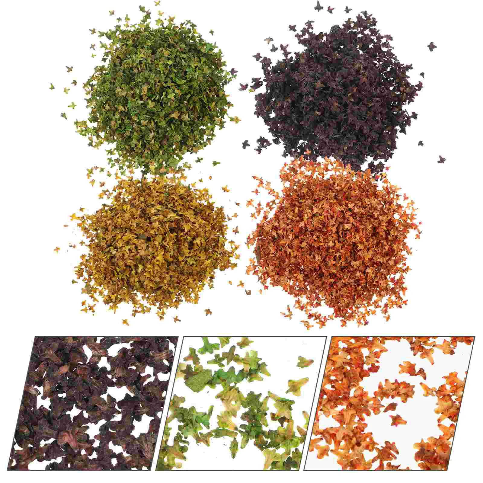 

4 Packs Wedding Decor Gardening Fake Leaves Green Decorative Vine Centerpieces Sawdust Potted Plants DIY Simulation