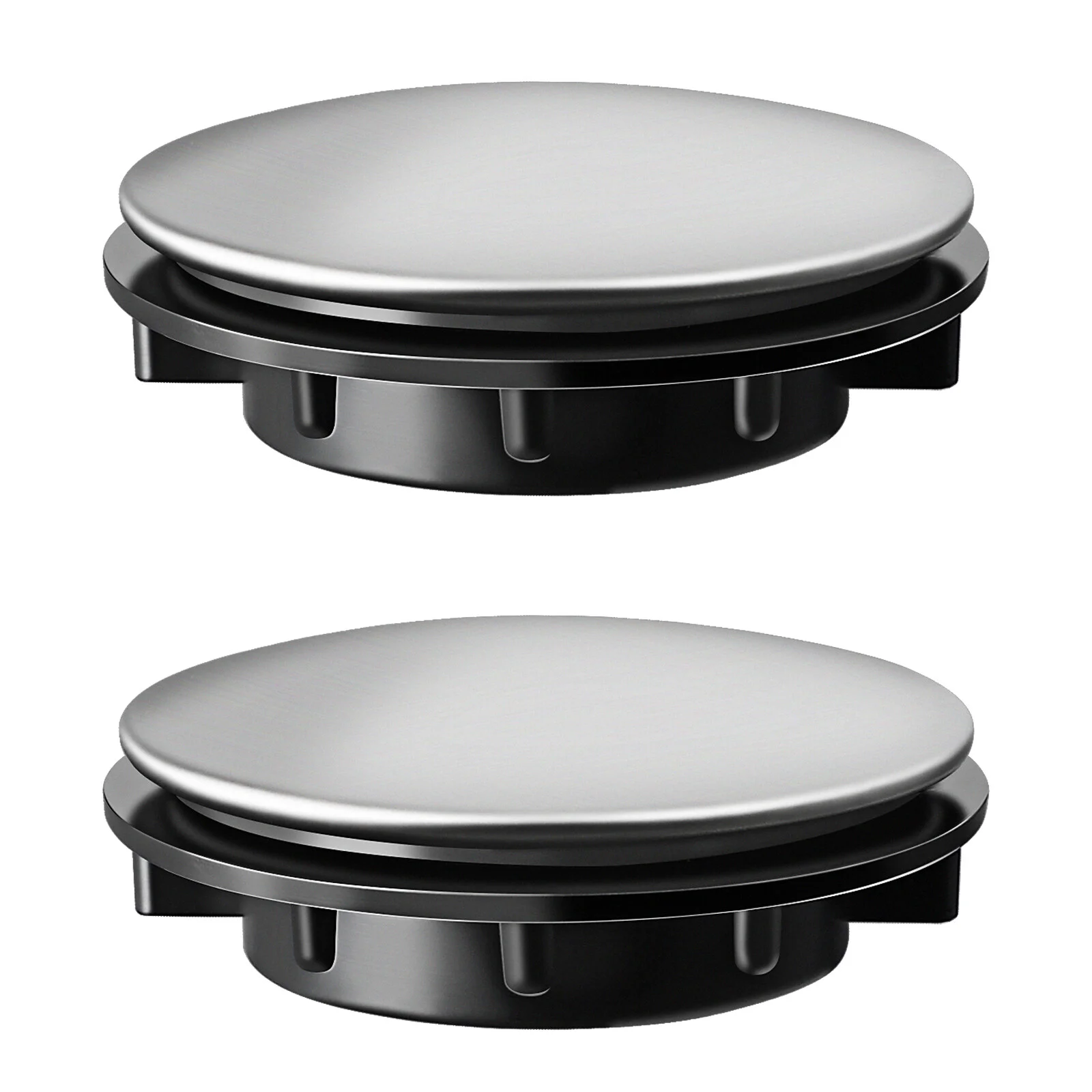 

2pcs Kitchen Sink Hole Covers Hole Covers Stainless Steel Sink Caps Washbasin Hole Plugs