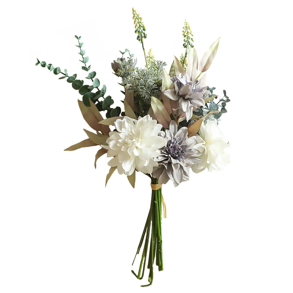 

Artificial Bouquets Wedding Flower Flowers Fake Bouquet Decorations Colorful Floral Arrangementsdecoration Decorative Fall White
