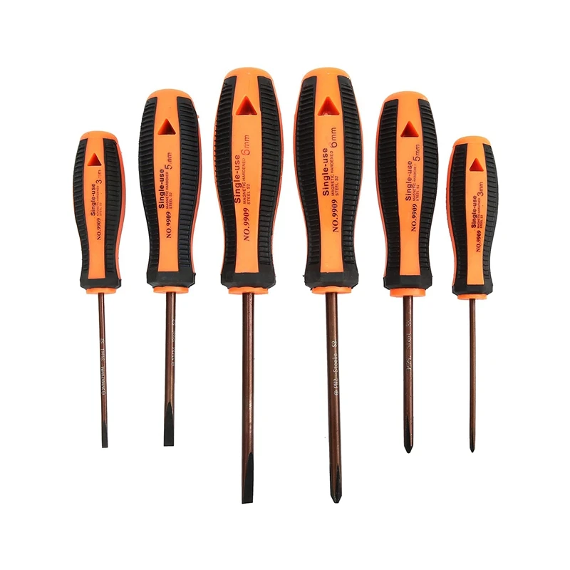 

PENGGONG 6PCS Multifunctional Screwdriver Set Straight Screw Driver Cross Screwdrivers For Furniture Electrician Tools