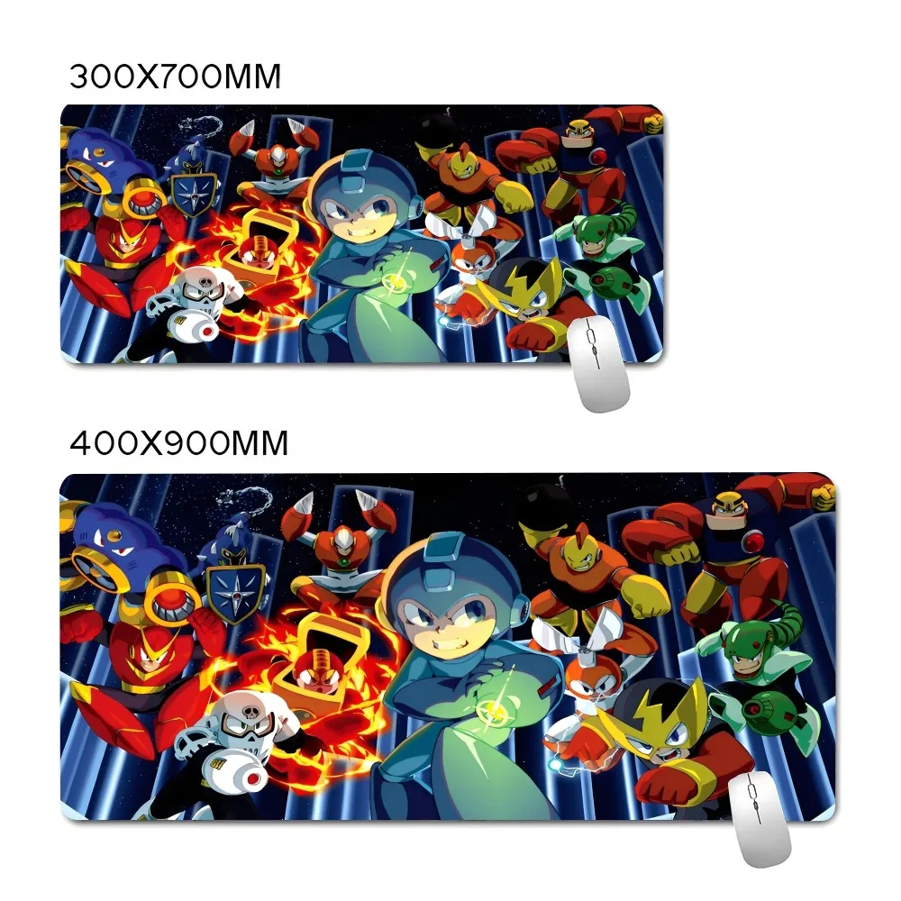 ROCKMAN DRN 001 Mega Man Mousepad Large Gaming Mouse Pad LockEdge Thickened Computer Keyboard Table Desk Mat