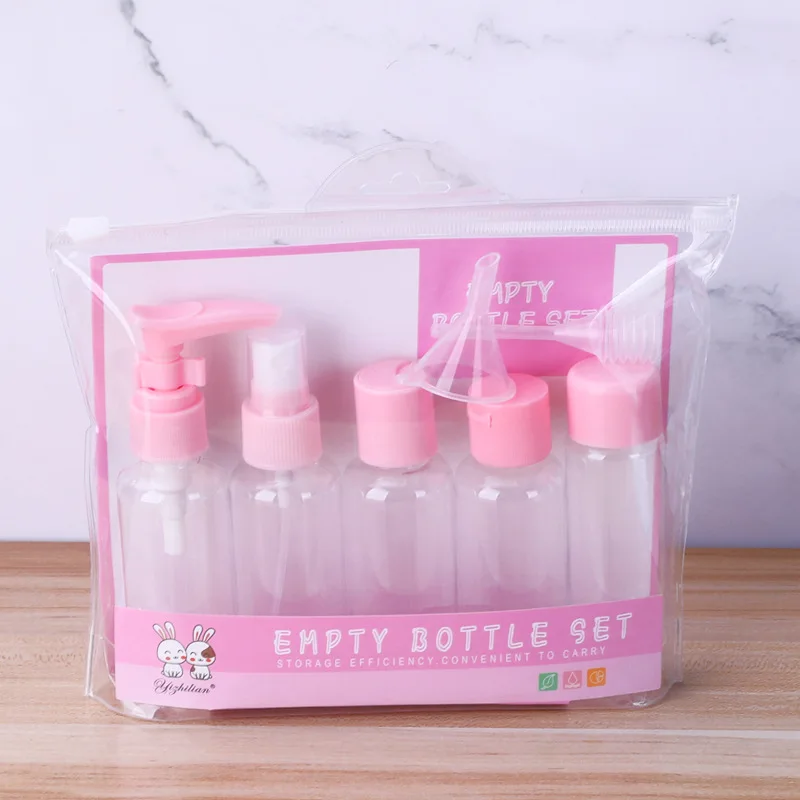 

Portable Travel Refillable Empty Bottle Set Essence Shampoo Shower Gel Container Can Spray Lotion Bottling