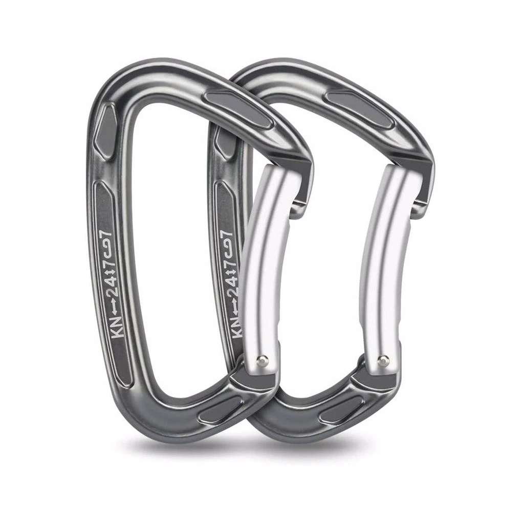 

2pcs Climbing Carabiner Clips Hardware Buckle Buckles Quickdraw Spring-Loaded