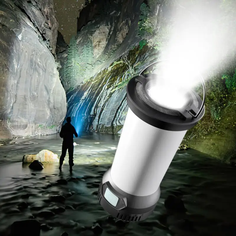 

2200mAh Lighthouse Micro Flash Camping Lighting With Magnetic Base LED USB Rechargeable Flashlight Similar To Goal Zero New