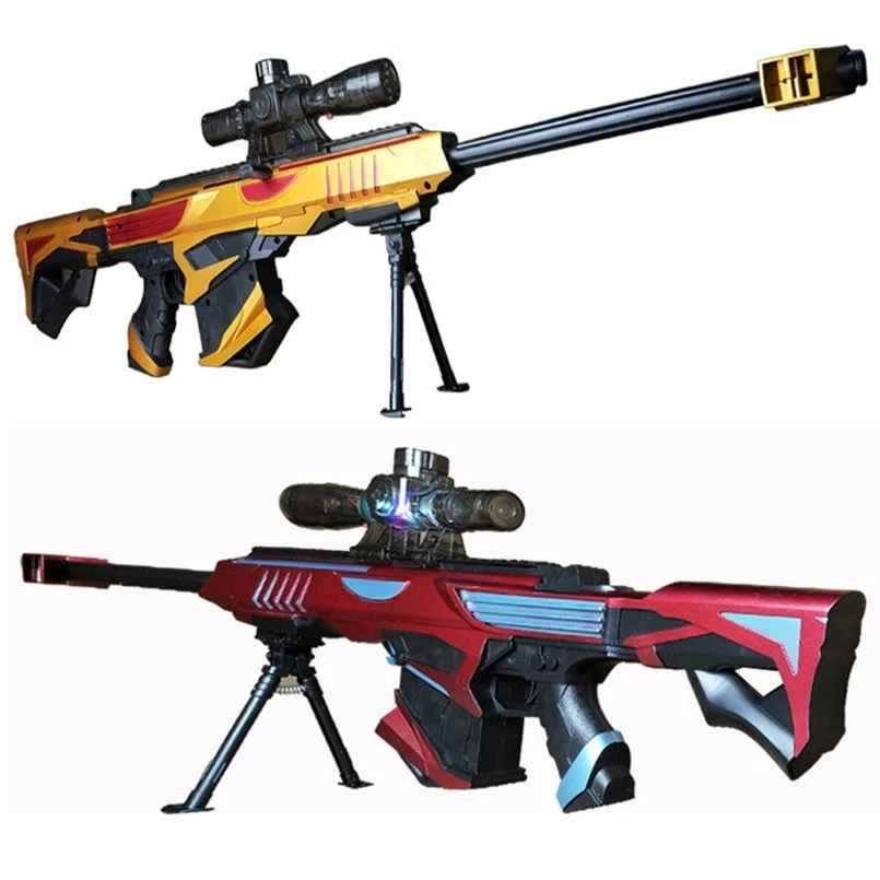 

AK47 Soft Bullet Gun Outdoor Infrared Toy gun For Children Sniper Rifle Submachine Gun Christmas Gift Toys