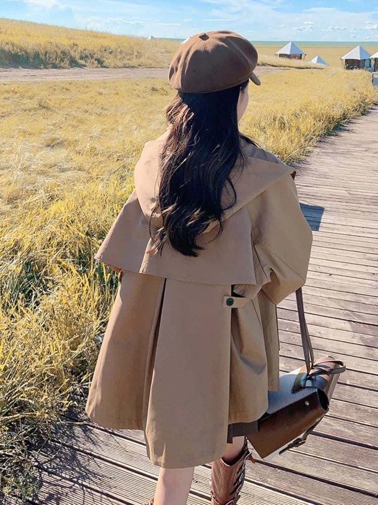 Популярный плащ Advanced Design Sense на раннюю осень верхняя одежда женский короткий топ