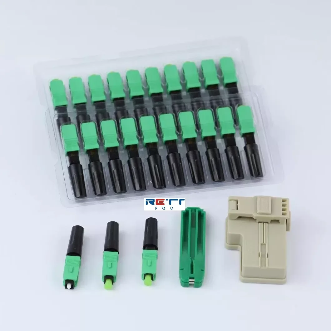 

SC APC Fiber Optic Fast Connectors Single Mode SC UPC Fiber Optic Quick Connectors Mechanical Adapter for FTTH CATV Network