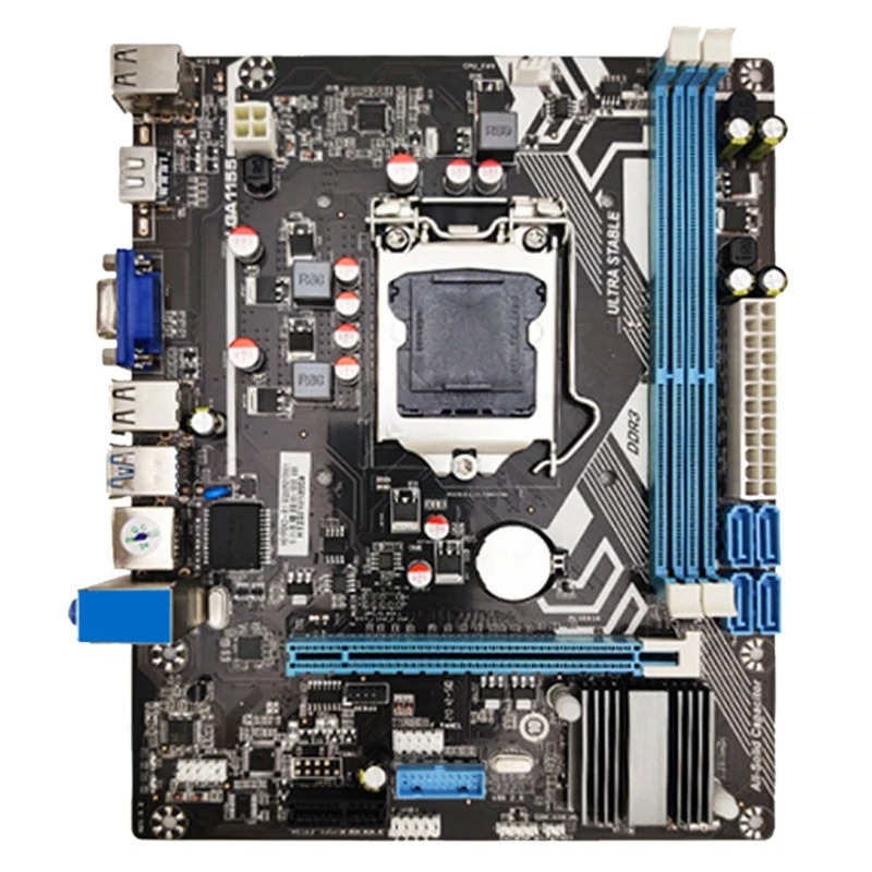 

H61 Computer Motherboard Supports 1155-Pin Full Range of CPU Dual-Channel DDR3 Memory