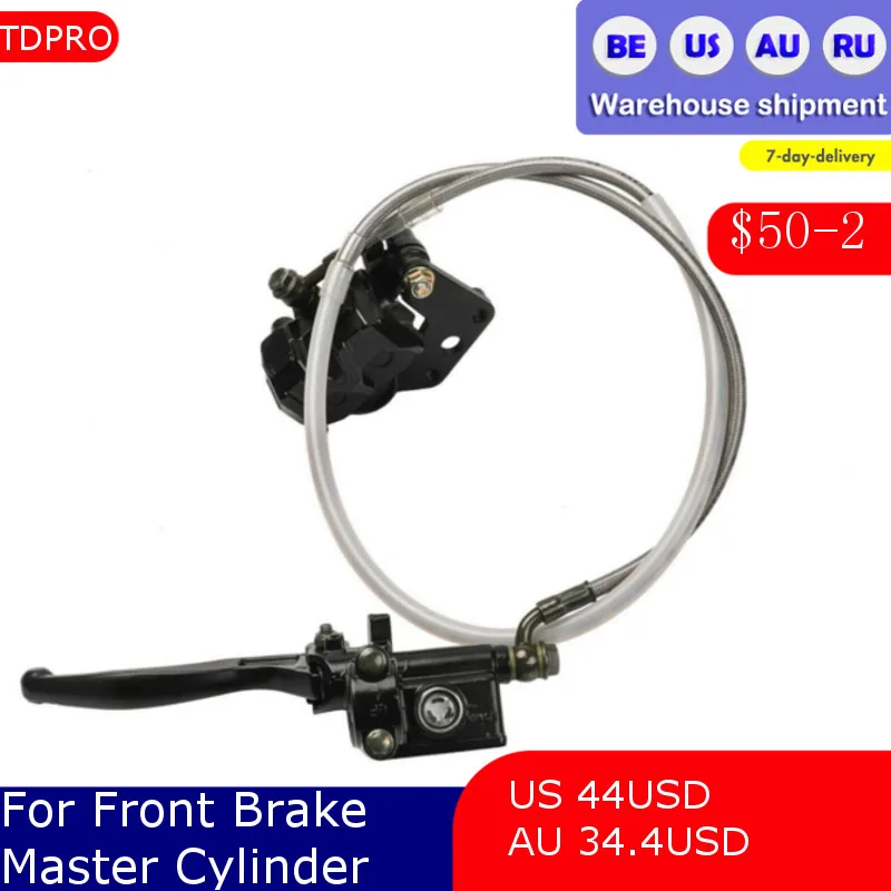 

Передний дисковый тормозной суппорт для мотоцикла главный цилиндр Масляный шланг адаптер устройство насос грязь питбайк ДЛЯ CRF SSR 70-160cc