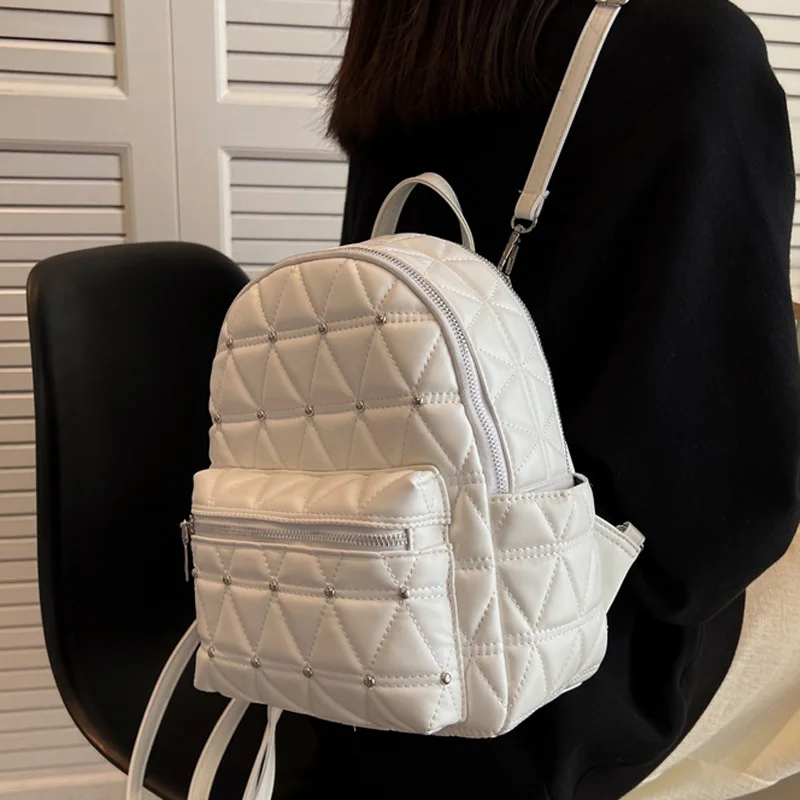 

DIEHE Fashion Luxury Women Backpack High Quality Designer Small Bagpack School Bag for Teenage GirlsTravel Bags Mochila Feminina