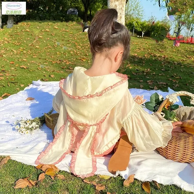 

Girls' Sun Protection Clothing 2023 New Baby Breathable Children's Women's Coat Summer Air Conditioning Cardigan Fashion