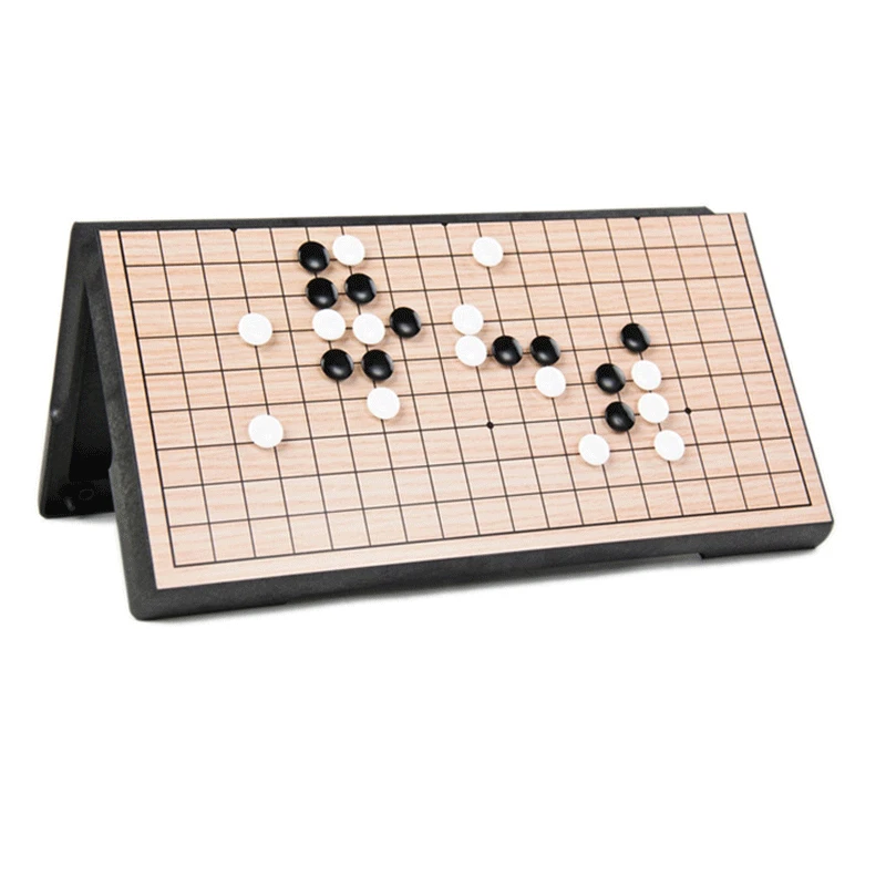 

Portable Boxed Go Chess Magnetic Go Game 19 Road 361 Pcs/Set Weiqi Folding Chess Board Family Table Game Chinese Old Game of Go