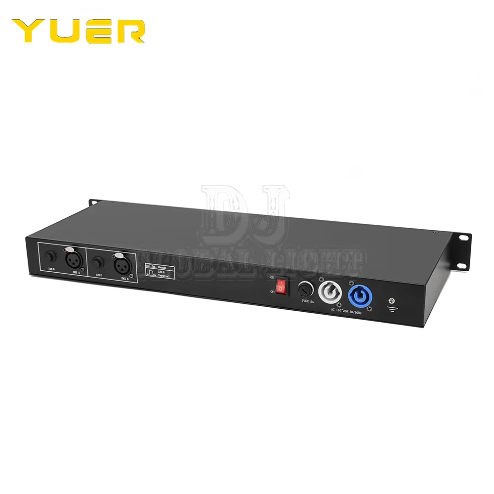 Фото Высококачественный 8-канальный разветвитель DMX DMX512, освещение сцены, усилитель сигнала, разветвитель, 8-полосный распределитель DMX №3