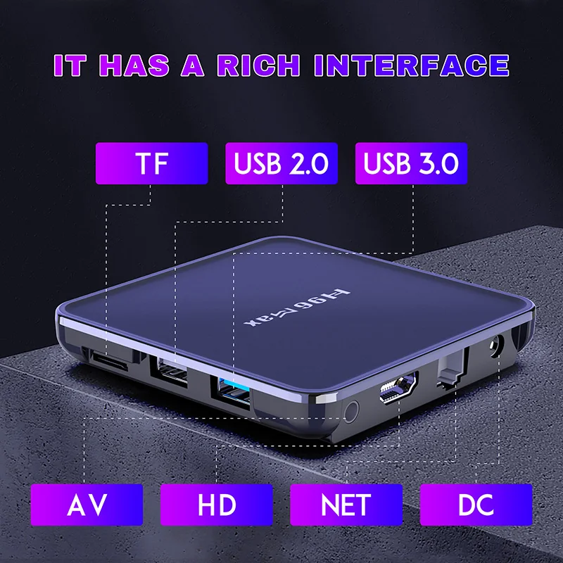 H96 MAX V12 Android 12 ТВ-приставка Rockchip RK3318 4G RAM 64 ГБ ПЗУ 2 4G/5G Dual Wifi BT USB3.0 H96MAX TVBOX 4K HDR Set Top Box