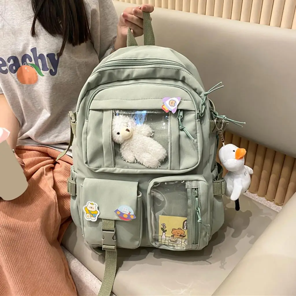 

Cute Women Large Capacity Backpack Waterproof Nylon Female Schoolbag College Lady Laptop Backpacks Kawaii Girl Travel Book Bags