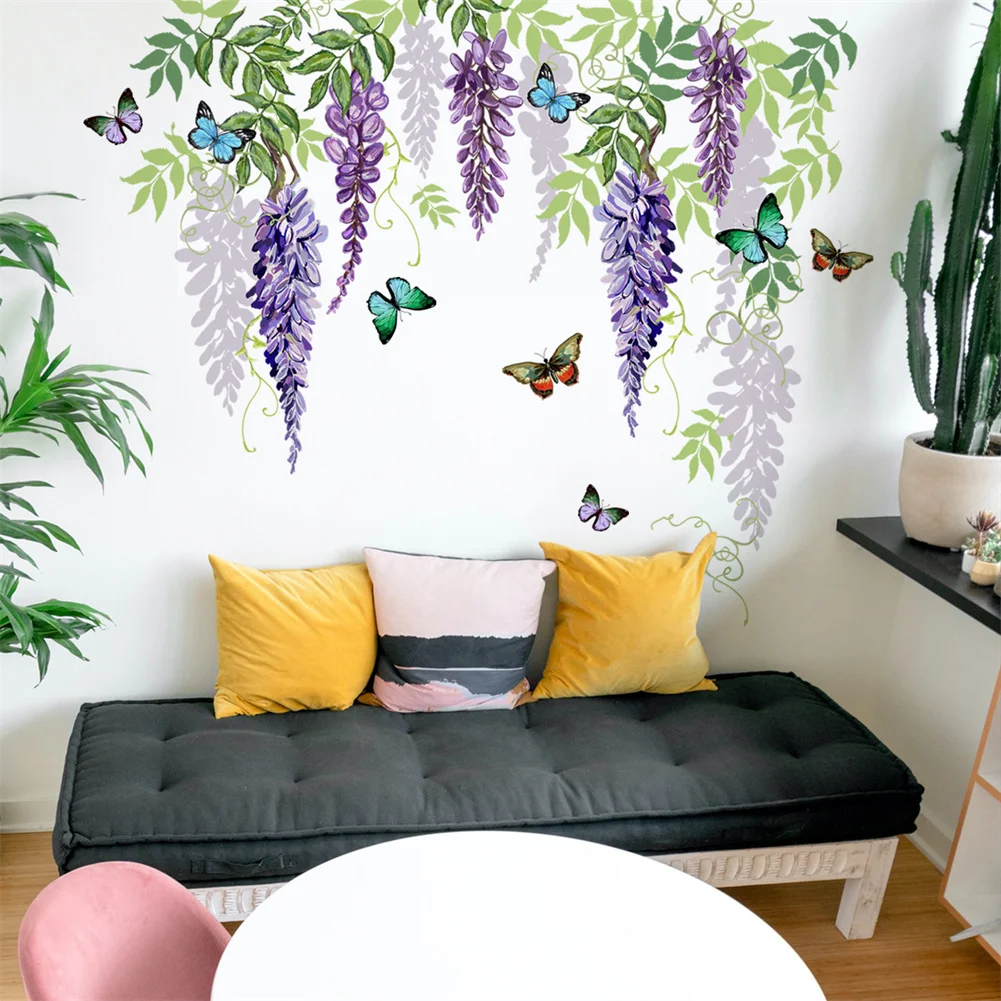 

Poster Wall Sticker Accessories Floar Butterfly Living Room Room Poster