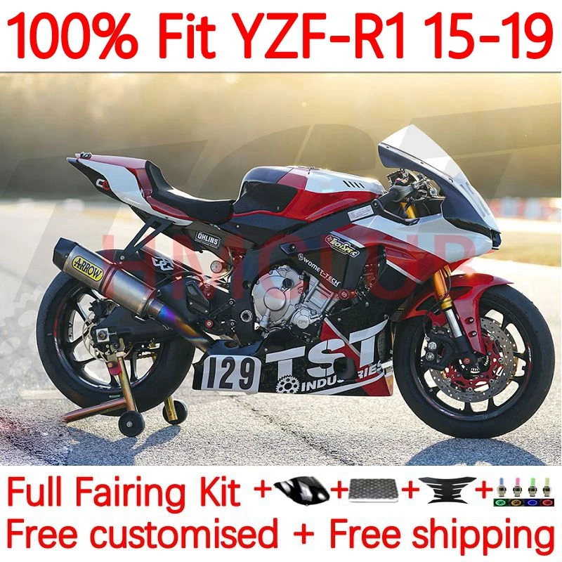 

Injection For YAMAHA YZF-R1 YZF 1000 R1 R 1 YZFR1 2015 2016 2017 2018 2019 YZF1000 15 16 17 18 19 Fairings 29No.39 dark red blk