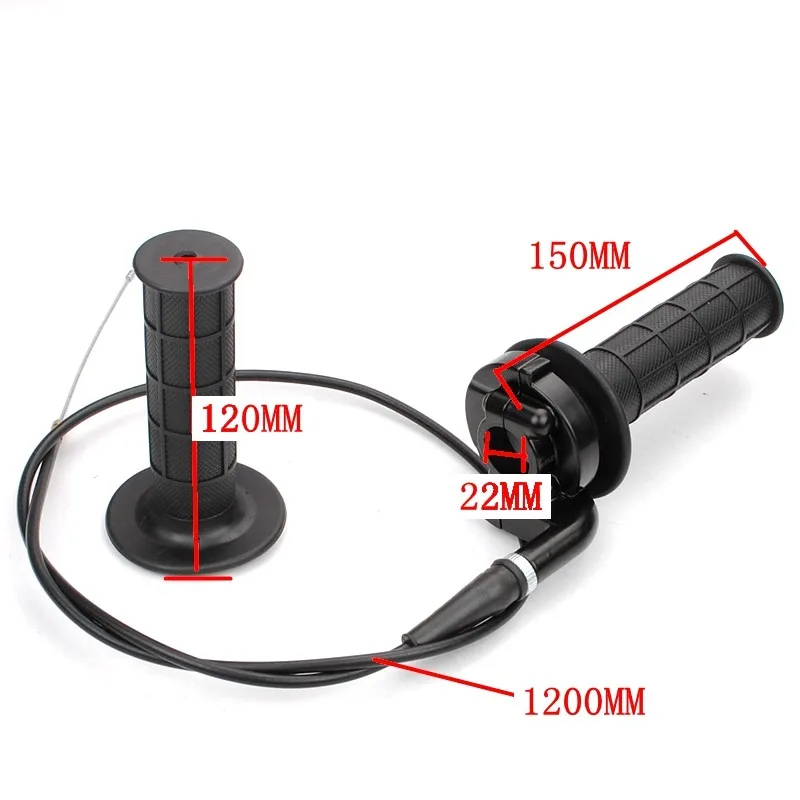 

For Monster Moto 80cc Mini Bike Grips Grips Parts Riding Throttle Accessories Black Cable Durable High Quality New
