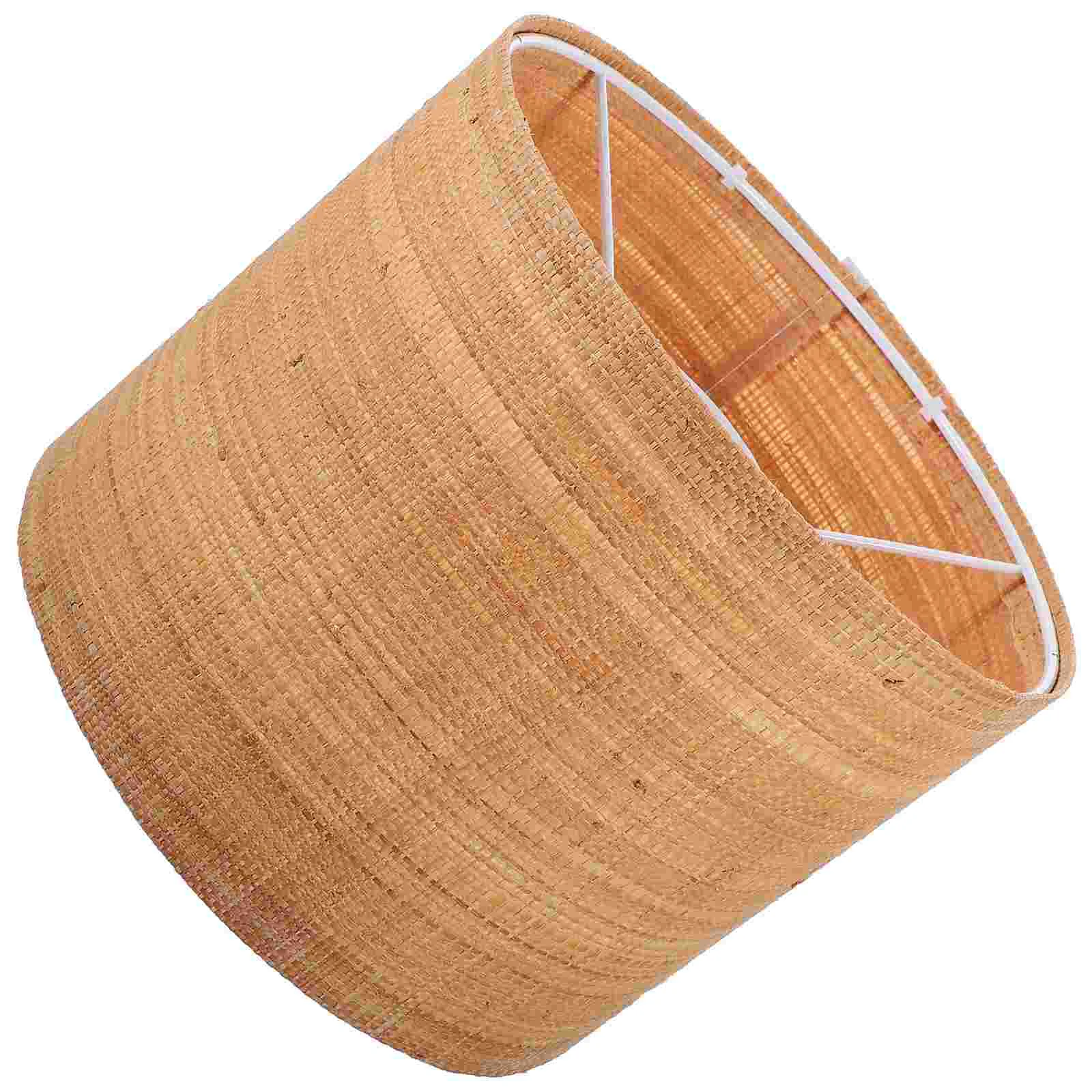 

Pendant Light Lampshade Rustic Woven Shades For Home Hanging Raffia Grass Rattan